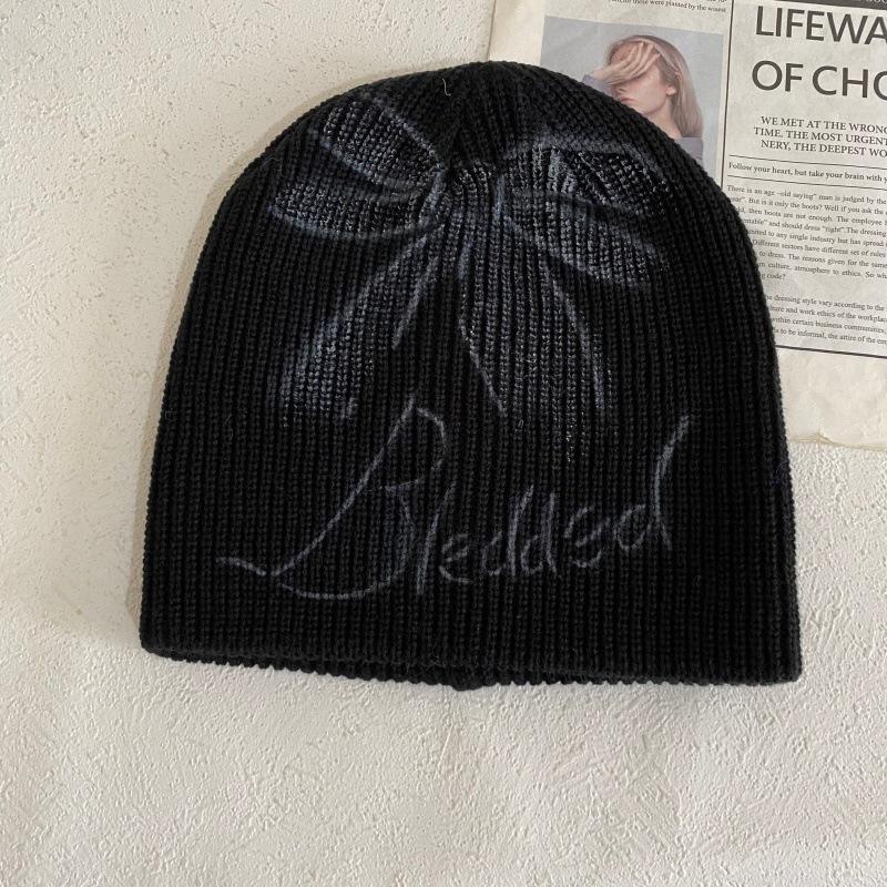 

JYL TS DIY Graffiti Beanie Women American Casual Warm Knit Hat Acrylic 1222Mao12841 яркий церулеан