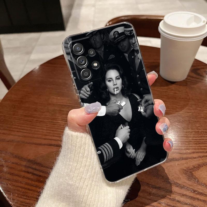 Lana Del Rey Sexy Model For Samsung Galaxy A55 Case A54 A52 A53 5G A15 A14 A13 A23 A51 A34 A35 A33 A32 A72 A71 Clear Phone Cover