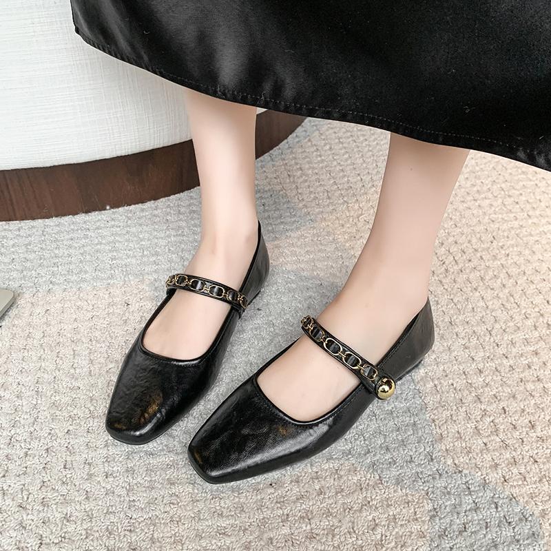 2025 New Women's High-heeled Single Shoes with Fashionable One-shoulder Buckle Design, Sexy Pointed Toe and Comfortable