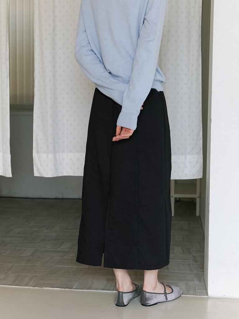 Kinder Baby Cozy Lace Point Long Skirt - Black