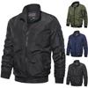 Mens Warm Windproof Tactical Jacket Casual Bomber Coat Outdoor Military Windbreaker