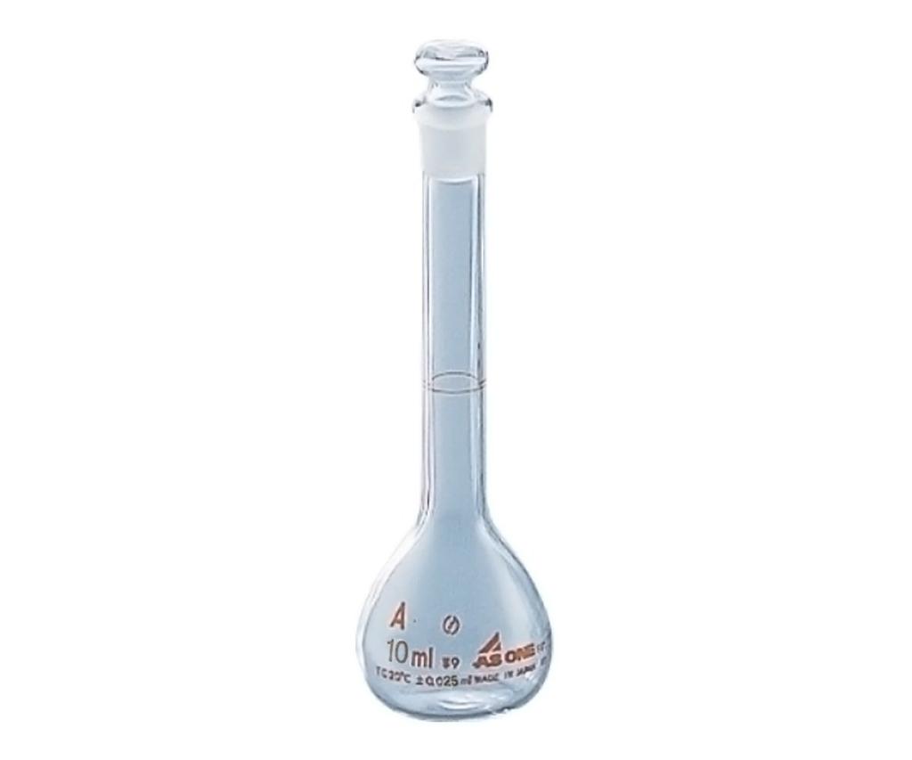 AS ONE Volumetric Flask, White, 10mL (ASONE) / 1-8564-02
