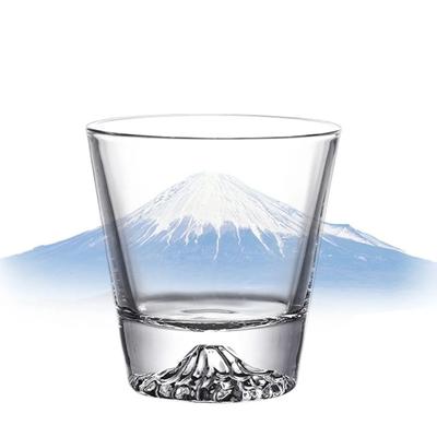 Japanese Style Mount Fuji Glass Creative Personality High Appearance Level Home Crystal Clear Water Juice