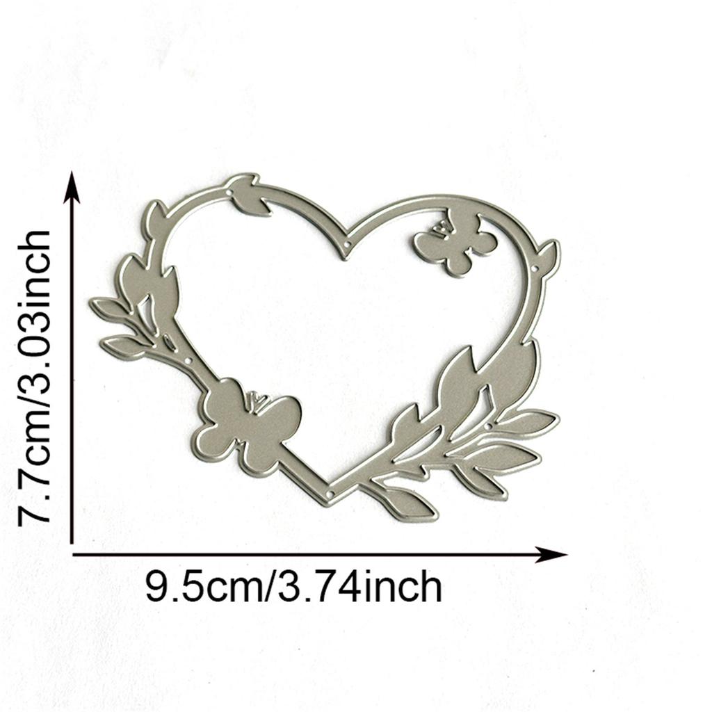 Heart Wreath Die Cut For Scrapbooking Card Making Photo Album Decorative Embossing Paper Die Carbon Steel Cutting Die