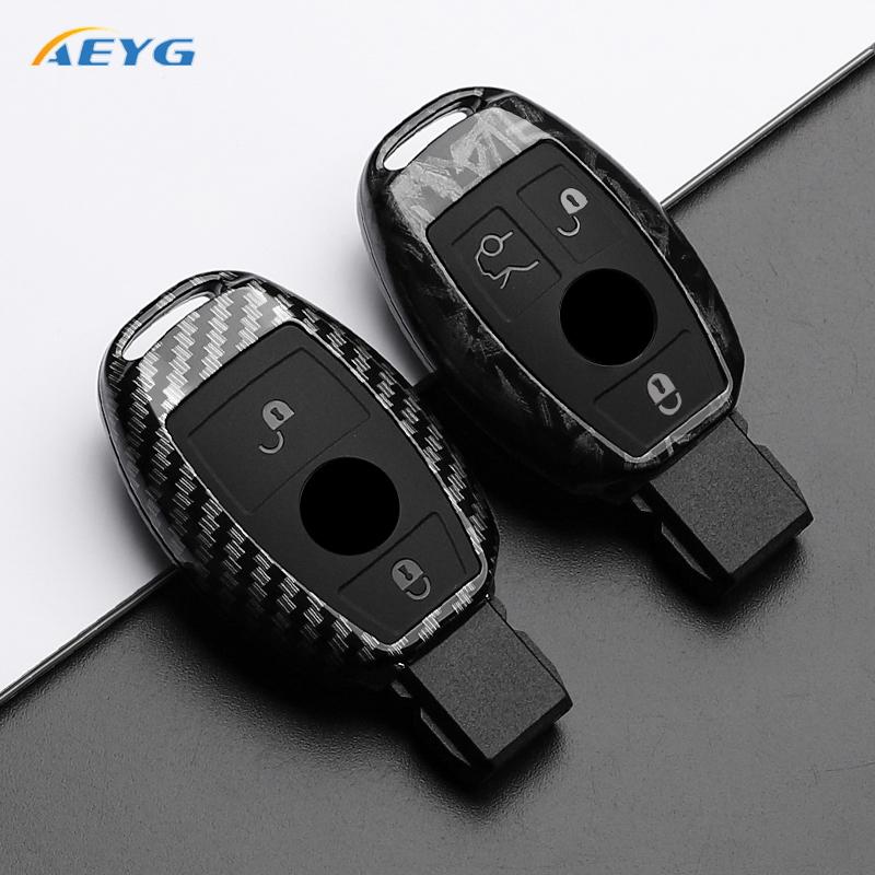 Abs Carbon Fiber Auto Schlüsselhülle Für Mercedes Benz A C E S G Klasse Gla Cla Glk Glc Cls W204 W463 W176 W251 W205 Amg