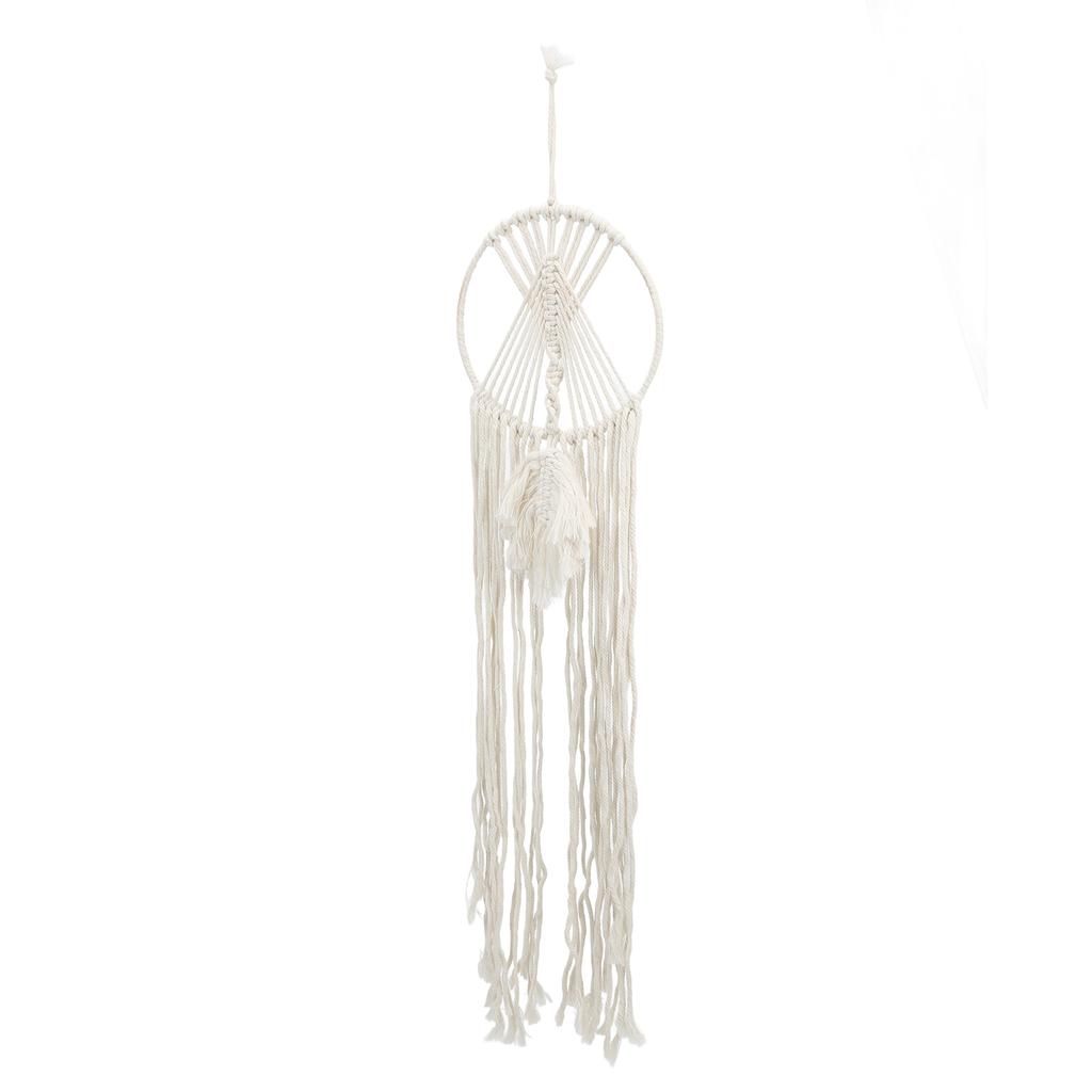 Dream Catcher Bohemian Hand Woven Cotton Rope Dream Catcher Tapestry Home Decor Pendant 20x95cm