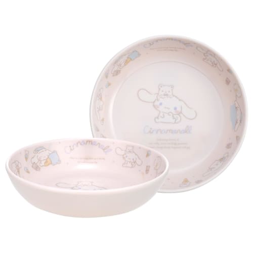 Skater Melamine Small Bowl, 13cm, Children's Tableware, Sanrio Cinnamoroll Design, Natural, MBL3P