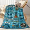 Love You Dad Blanket Blanket Comfortable Great for Bed Livingroom Sofa for All Seasons Warmthful Decor Unique Gift for Family and Friends Camping
