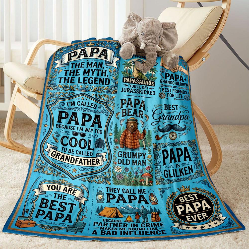 Love You Dad Blanket Blanket Comfortable Great for Bed Livingroom Sofa for All Seasons Warmthful Decor Unique Gift for Family and Friends Camping