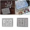 Multipurpose Nail Art Template Tool Rose Window Silicone Nail Art Mold Embossing Carving Templates for Nail Enthusiasts