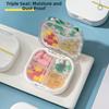 Sealed Pill Box Portable Pill Case Square Pill Organizer  Travel