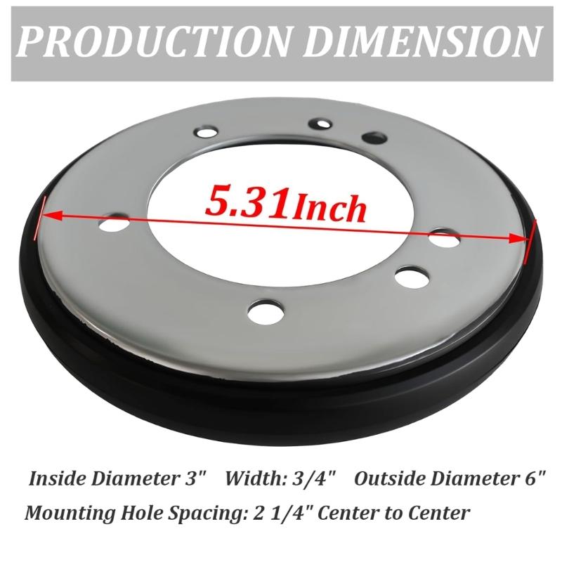 Replacement Drive Disc 04743700 Friction Wheel Drive Disc for Mower and Snow Blower Stainless Steel Construction