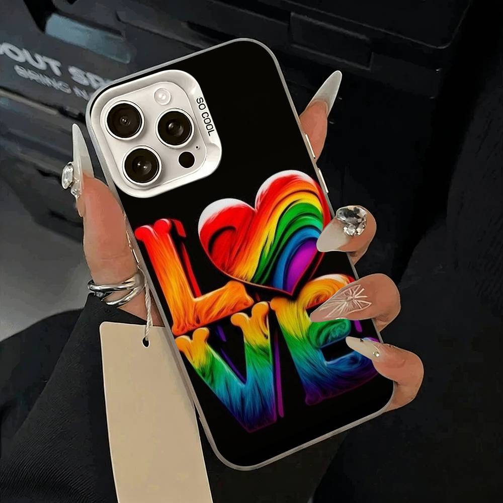 Lesbian LGBT Rainbow Pride Phone Case For IPhone 17 Air 16 15 14 13 12 11 Pro Max White  Sliver  Hard Cover