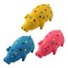 Nunbellpets Verschiedene Farben Umweltfreundliches Latex Hundekauspielzeug Bissfest für die Zahnpflege Dornen Flecken Quietschender Schwein Design