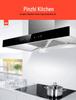 Compact 750mm Stainless Steel Range Hood & Gas Stove Set with Top-Mounted Large Suction Power for Small Kitchens.