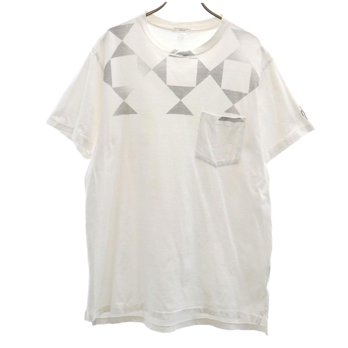 

ENGINEERED GARMENTS Футболка с коротким рукавом L молочно-белая Poke T Мужская Б/у