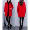 Damen Wollmantel Mittellang 2025: Herbst/Winter Koreanischer Stil, Lockere Passform, Übergröße, Schlankmachend und Verjüngend