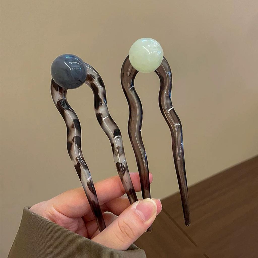 Французская шпилька U-образной формы для женщин Простая китайская женская прическа «голова-пучок» Пан Волосы Палочки для волос Темперамент Аксессуары для волос