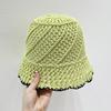 Straw Hat Women's Summer Sun Shading and Sun Protection Beach Sun Hat Hollowed Out Breathable Woven Fisherman Hat