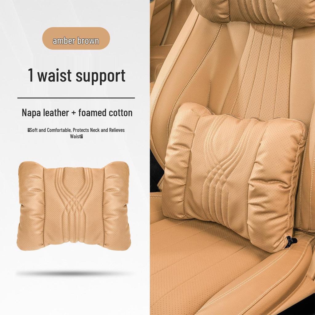 Universal Car Headrest & Lumbar Support Cushion Set for Maybach - All-Season Neck Protection