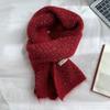Including scarves, women's winter senior sense is versatile, white lovers keep warm, wool scarf neck protection, Korean version of the student tide