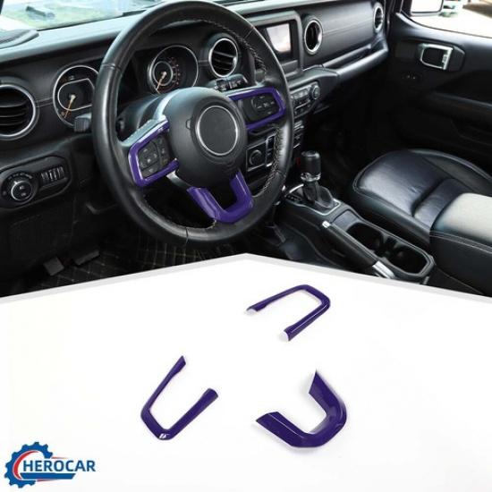 Steering Wheel Trim Cover Inner Decoration Accessories for Jeep Wrangler JL JT