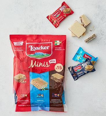Loacker Minis Wafer Mix Pack 15 Pcs 150G