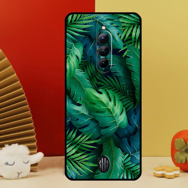 

Tropical Green Plant Leaf Case For Nubia Red Magic 10 Pro Plus 6 7 Pro 6S 7S 6R 5G RedMagic 9 8 8S 9S Pro Plus Cover Red Magic 9S Pro