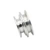 Aluminum Alloy 40/50MM Double Groove Pulley 8-20MM Fixed Bore V-Shape Pulley Wheel