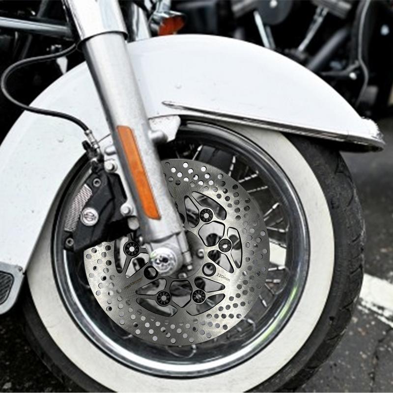 Brake Discs 220mm Thickened Metal Bicycle Rotors For Braking Bicycle Disc Brake Rotor Electric Scooter Disc Brake For Mountain
