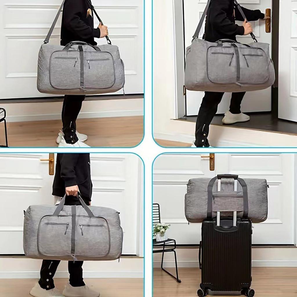 Folding Portable Travel Bag, Large Capacity Fitness And Sports Bag, Cationic Luggage Bag