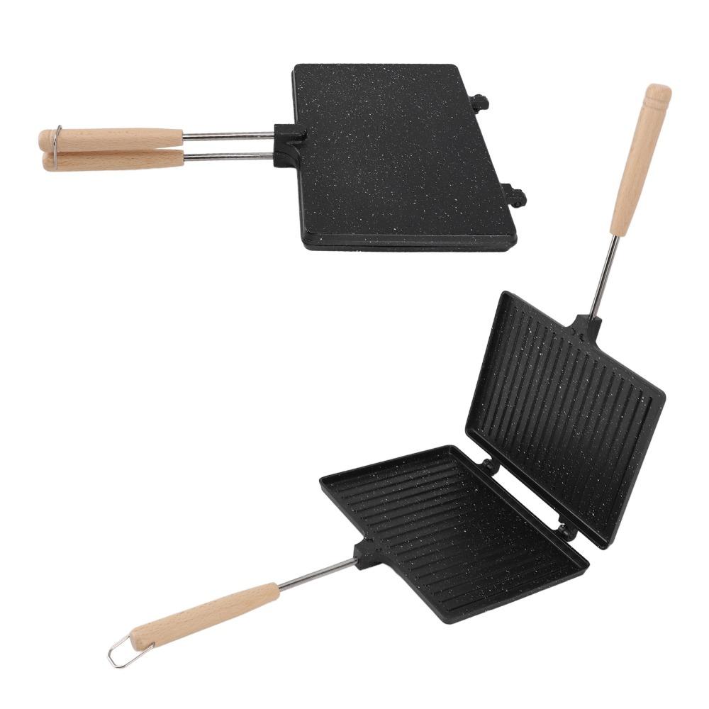 Double Sided Hand Sandwich Maker Aluminum Sandwich Toaster Professional Sandwich Maker Camping