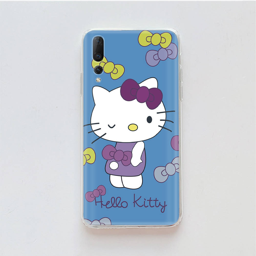 Transparent Case for Samsung A04 A14 A23 M33 M53 Realme 10 9 C35 C55 VIVO X80 Infinix Hot 30 Note 11 Tecno Spark 8P Pro L-22 Hello Kitty