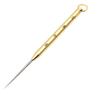 Titanium Alloy Toothpick Portable Toothpick Spring Retractable Keychain Pendant