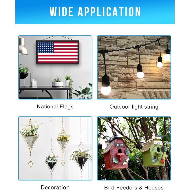 30 Pack String Light Hooks: Ideal for Outdoor Decorative Hanging