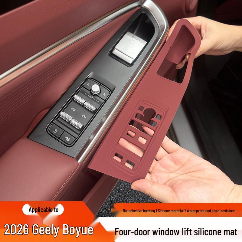 Silicone Protective Pad for 26 Geely Boyue Models - Console & Door Button Film