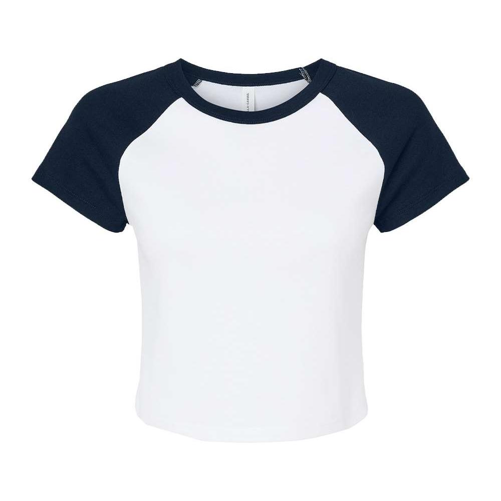 Bella + Canvas Womens/Ladies Baby Micro-Rib Raglan T-Shirt