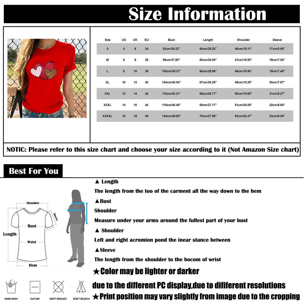 Lässiges Damen-T-Shirt mit großem Yards Of Love-Aufdruck und Rundhalsausschnitt