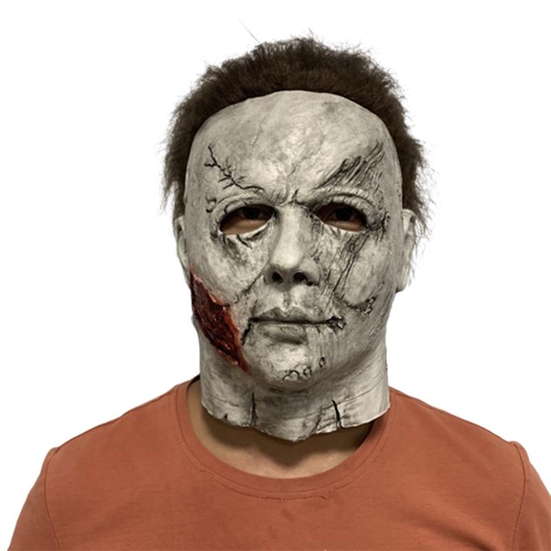 Latex Horror Halloween Hood Mask Halloween Cosplay Headwear Props