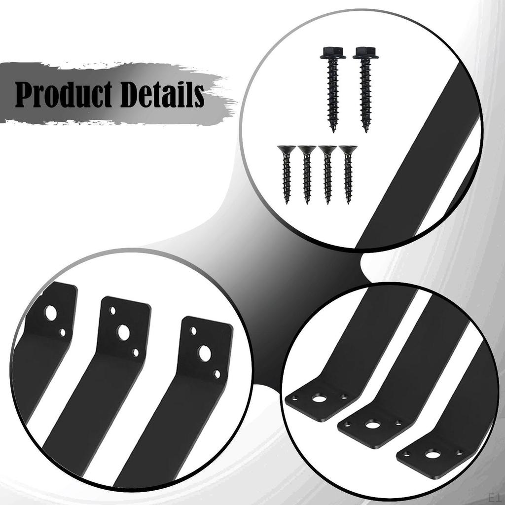 4 stycken 45-graders vinkelstöd Fästen Pergola Kit Lätt att installera Kraftig Koppling för Trä