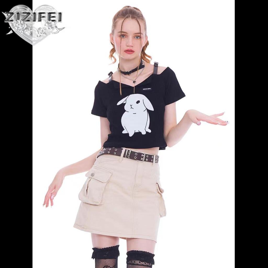 Korean Punk Women's Double Pentagram Leather Chain Belt - Versatile Decorative Waist Belt for Jeans