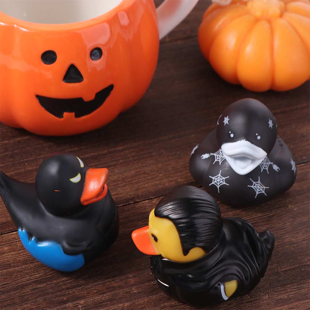Cartoon Characters Duck Water Toy Bath Toys Rubber Duck Toys Halloween Series Duck Festivals Toy