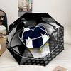 Football Club Emblem Umbrella 8-Frame for Travel, camping, Casual Lightweight Portable Umbrella, Essential for every family Holidays Gift