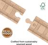 Mattel Thomas the Tank Engine Wooden Railway Create Your Own Straight Curved Extension Rail Set Sold HDX06 Series Course! & (Vehicles Separately)