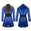Multi-color Sequin Tassel Circus Ringmaster Skirt Cosplay Costume with Long Sleeves
