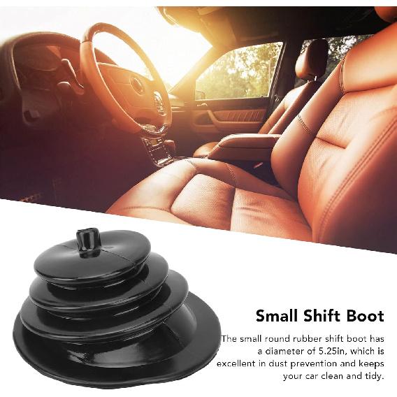 OUKENS 5,25palcová manžeta řadicí páky a sada desky s chromovaným kroužkem 1651 Univerzální náhradní protiprachový kryt pro automobilovou spojku, včetně ozdobného dílu