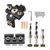 Woodworking 3 In 1 Dowelling Jig Kit Adjustable Pocket Hole Jig 6/8/10/12/15mm Drilling Guide Tenoning Pin Hole Puncher Locator