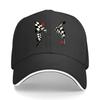 Casquette de Baseball Casquette de Soleil Casquette pour Travail en Extérieur Graphisme Animé Drapeau de Course Rétro Sandwich