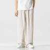 Chinese Cotton and Linen Casual Pants Men's Summer New Linen Loose Straight Wide-leg Trousers