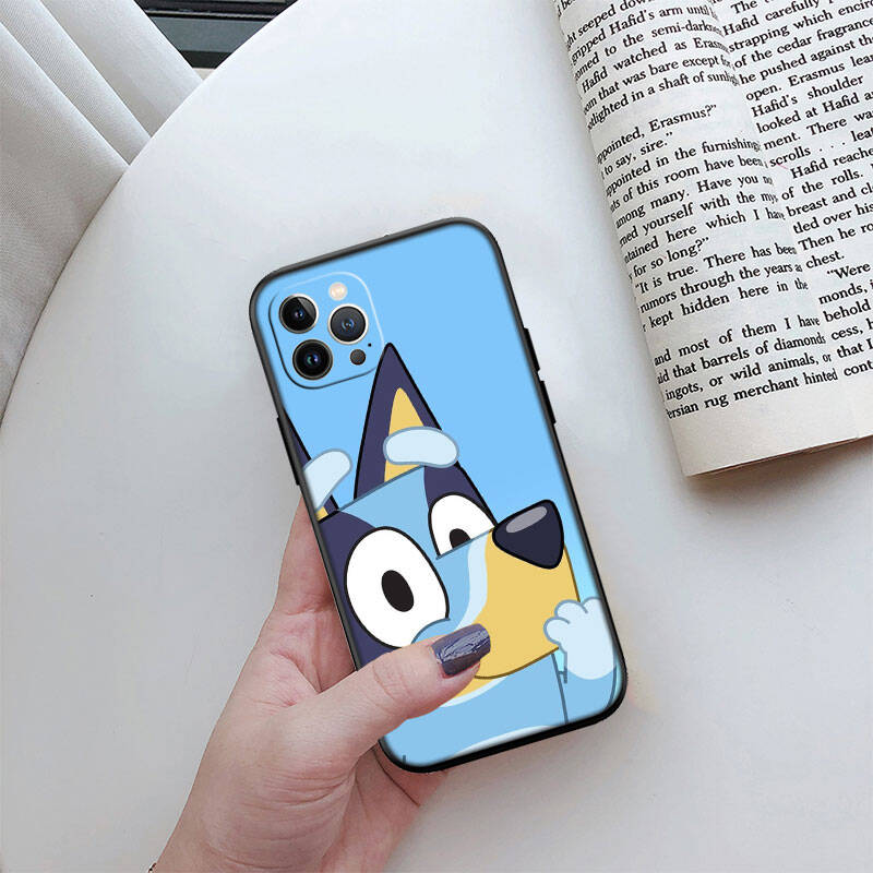 MH23 Bluey Phone Shell for Samsung S20 S21 S22 S23 S24 FE Ultra Plus Lite S21S A55 A07 A17 F06 F16 M06 M16 M56 A36 A37 A57